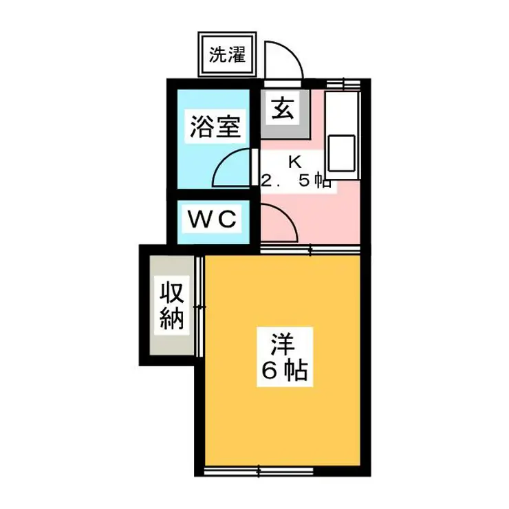 コーポつゆき 1階階 間取り