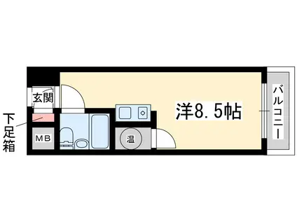 オリエント新大阪アーバンライフ(ワンルーム/3階)の間取り写真