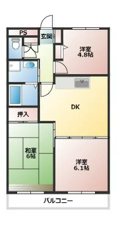 エスポワール喜沢 1階階 間取り