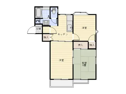 グリーンハウス敷島(3K/2階)の間取り写真