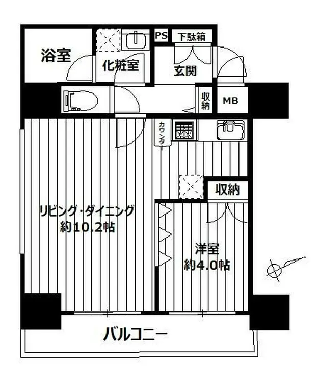 エスコート西新宿 11階階 間取り