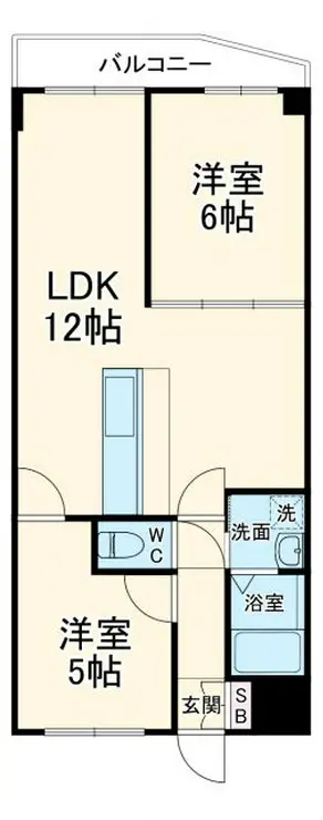 アンサンブル岸谷 2階階 間取り