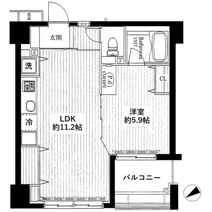 アクシア池袋 3階階 間取り