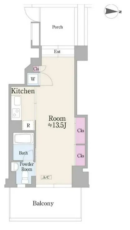 ROKATERRAZZA 3階階 間取り