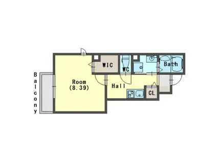 NTRエステート大久保(1K/1階)の間取り写真