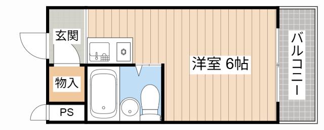 プリミエ箕林(ワンルーム/3階)の間取り写真