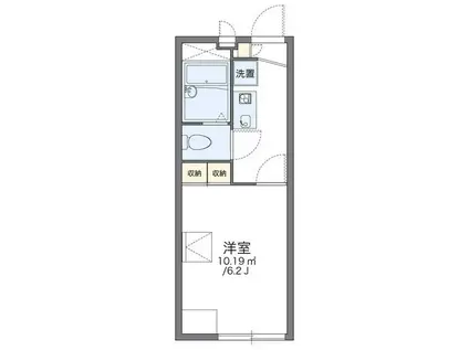 レオパレスプルミエール(1K/2階)の間取り写真