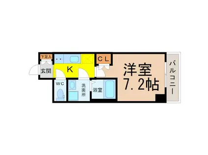 VANCOUVER1118大曽根(1K/5階)の間取り写真