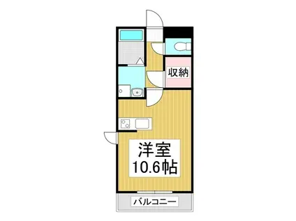 グレイスメゾン神宮寺2番館(ワンルーム/2階)の間取り写真