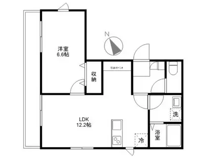 ステラACE(1LDK/3階)の間取り写真