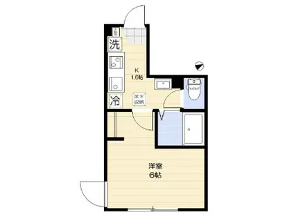 エクセラン本蓮沼I(1K/1階)の間取り写真