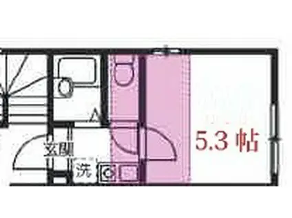 リブ青井(1K/3階)の間取り写真