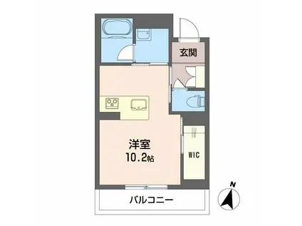 リベラ ピエナ LIBERA PIENA(ワンルーム/3階)の間取り写真