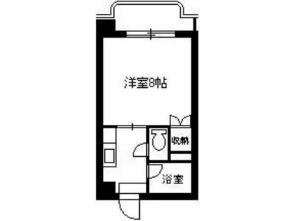 パークハイム鈴木(1K/3階)の間取り写真