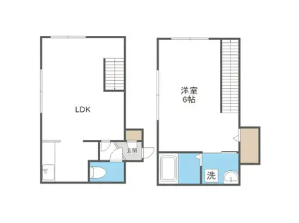 ル・グラン平岸1・7(1LDK/3階)の間取り写真