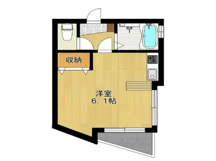 QUATTRO(ワンルーム/1階)の間取り写真