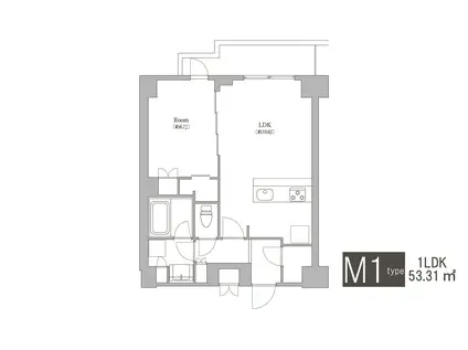 オアーゼ日暮里レジデンス(1LDK/8階)の間取り写真