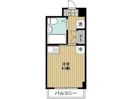 MISH(ワンルーム/3階)の間取り写真