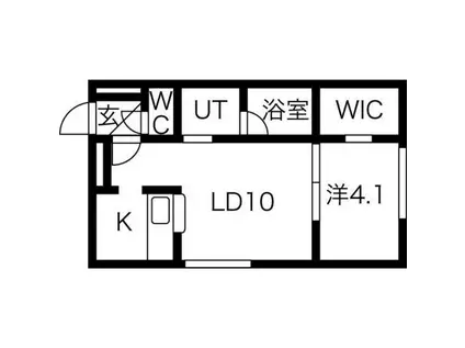CARRERA146(1LDK/3階)の間取り写真