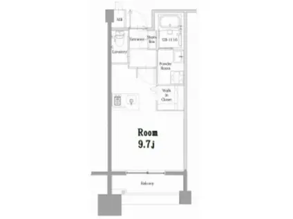 エンクレスト呉服町(ワンルーム/6階)の間取り写真