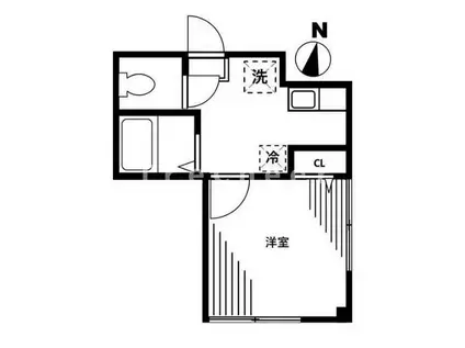 大日方ビル(1K/3階)の間取り写真