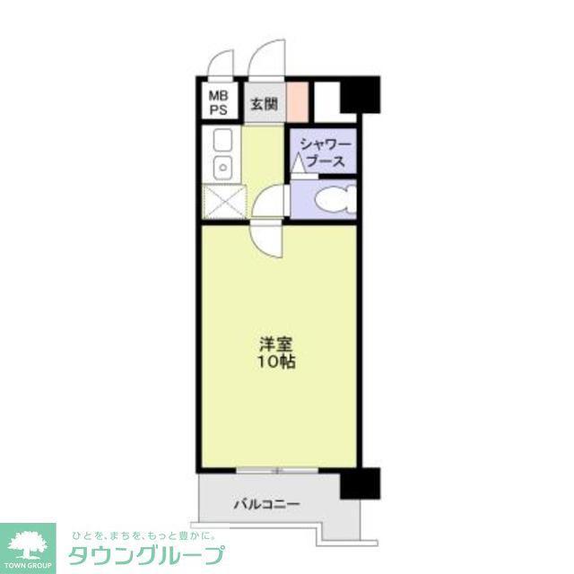 スミノ藤沢(1K/6階)の間取り写真