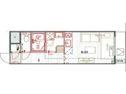 リフィオ成増(ワンルーム/3階)の間取り写真