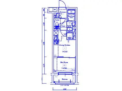 GENOVIA川崎V(1DK/3階)の間取り写真