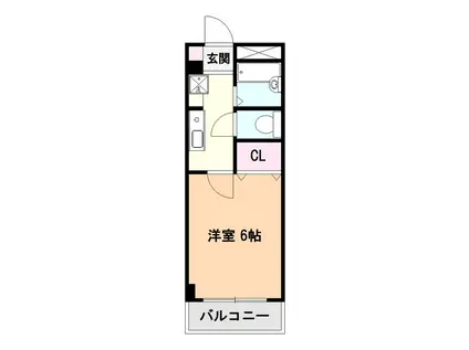 セレスヒルズ(1K/3階)の間取り写真