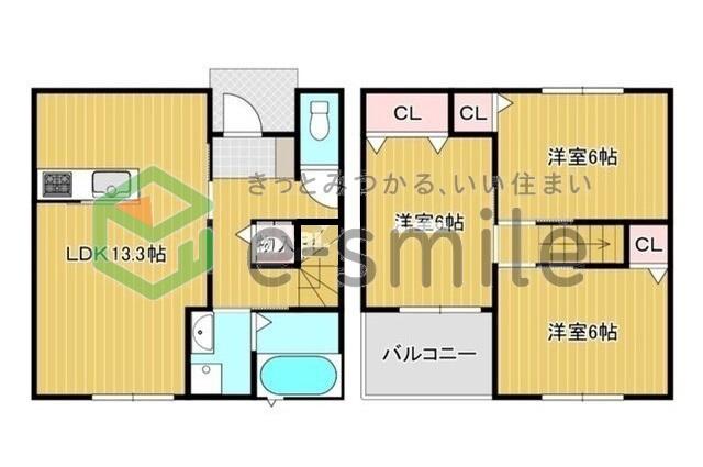 GRAND MAISON K(3LDK/1階)の間取り写真