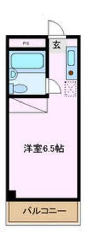 TIKS1(ワンルーム/3階)の間取り写真