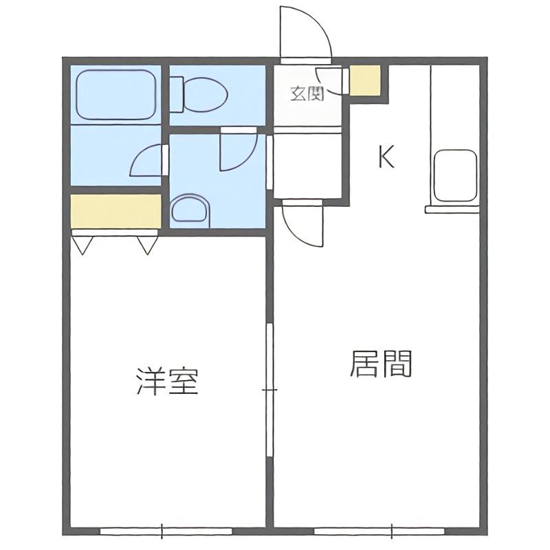 イーストコートI(1LDK/3階)の間取り写真