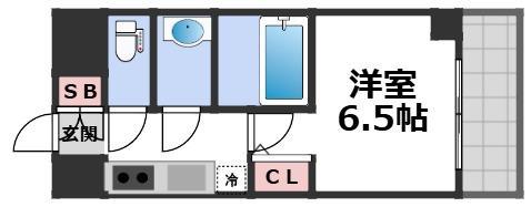S-RESIDENCE布施AVENTRA(1K/12階)の間取り写真