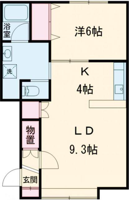 アルコ A棟(1LDK/2階)の間取り写真