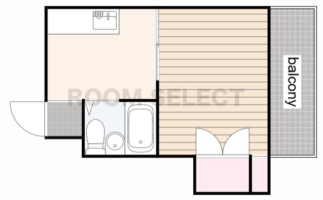 アベニュー本山(1K/2階)の間取り写真