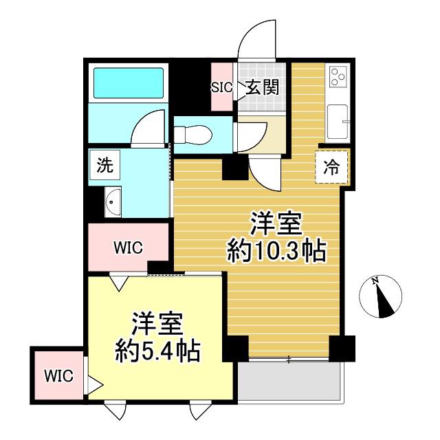 スマート・グラン 荻窪(1LDK/4階)の間取り写真