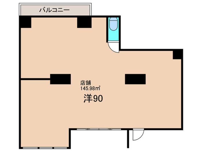 アメニティー22(ワンルーム/1階)の間取り写真