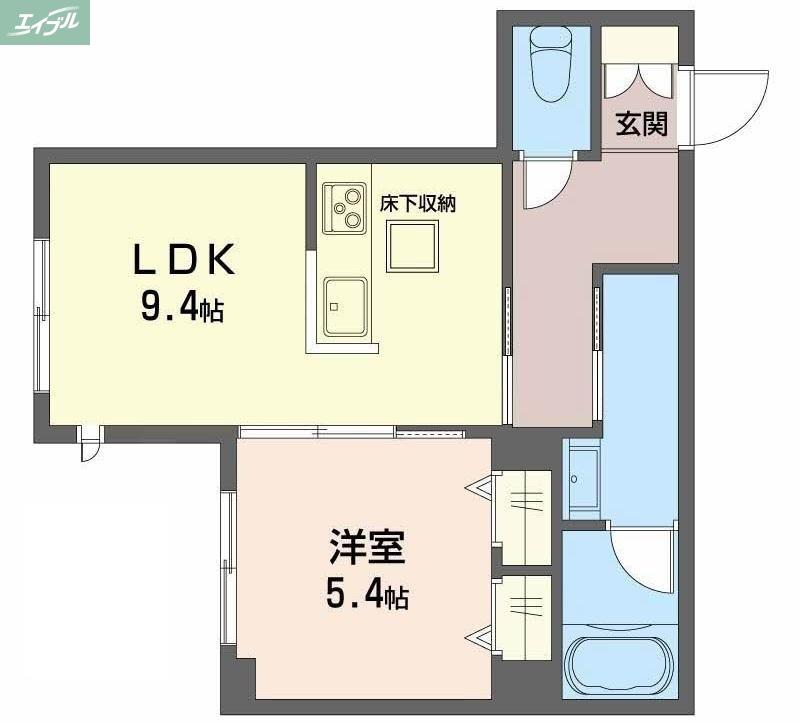 アメリス(1LDK/1階)の間取り写真