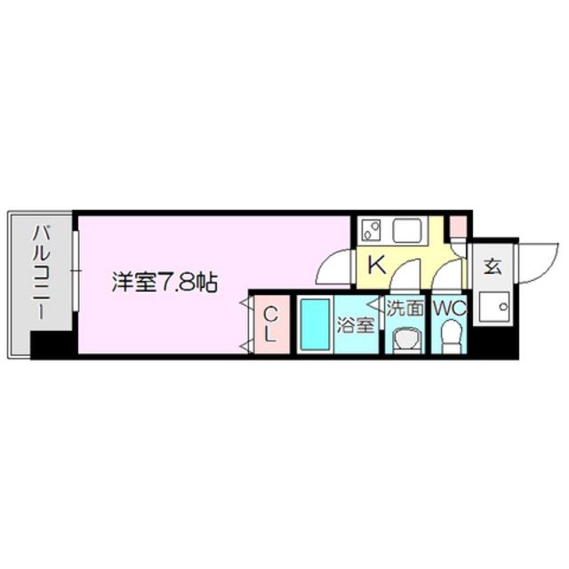 エスリード新大阪コンフォール Ⅱ番館(1K/6階)の間取り写真