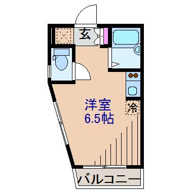 ソリッド菊名(ワンルーム/2階)の間取り写真