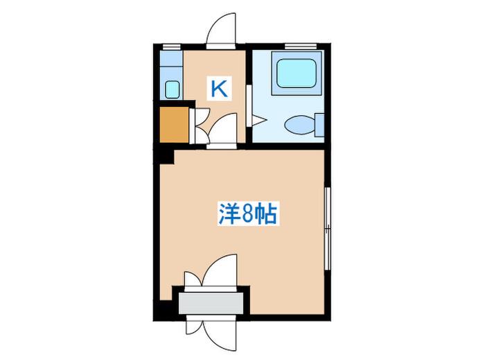 アークビル沼袋(1K/1階)の間取り写真