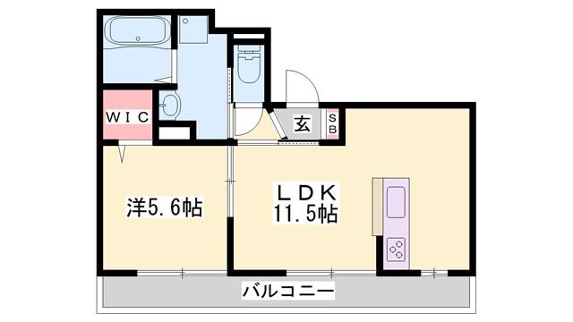 ヘーベルメゾンフォレスタ南条(1LDK/1階)の間取り写真
