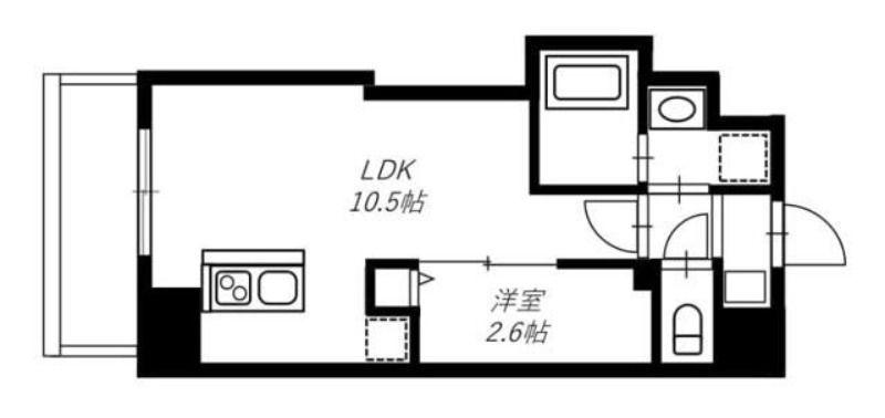 リヴシティ横濱末吉町弐番館(1LDK/7階)の間取り写真