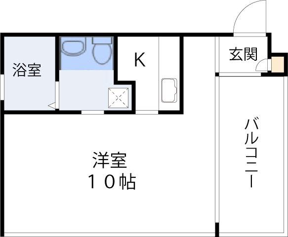 APT・新梅田(ワンルーム/5階)の間取り写真