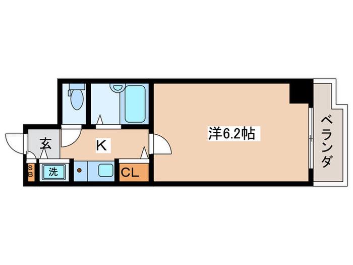 日神パレステージ西池袋(1K/7階)の間取り写真