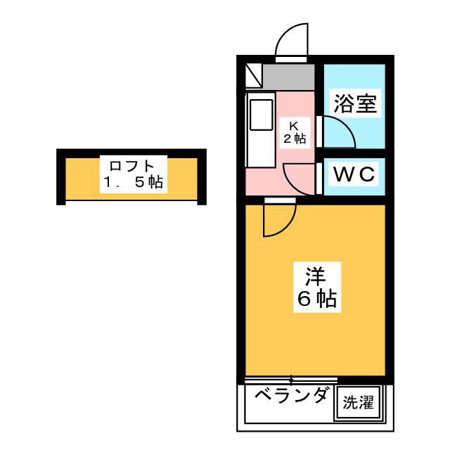 シュアコーポ(1K/2階)の間取り写真