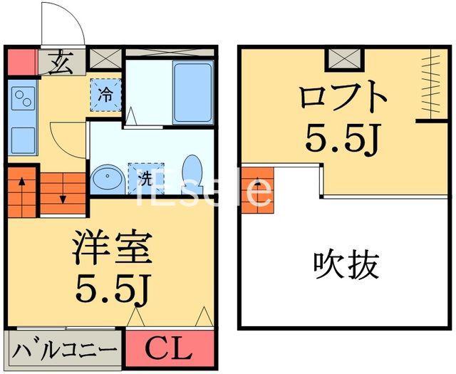 LAFESTA(ワンルーム/2階)の間取り写真