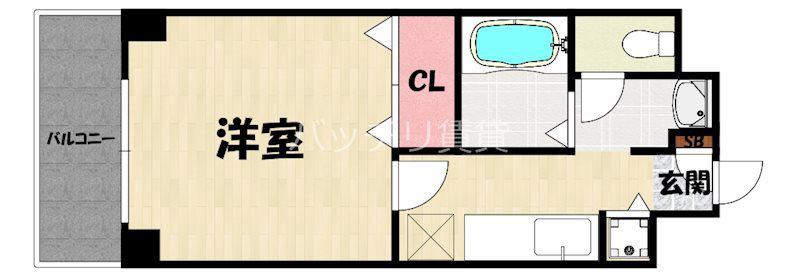 ルソレイユ21(1K/2階)の間取り写真