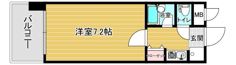 リファレンス東公園II(1K/5階)の間取り写真