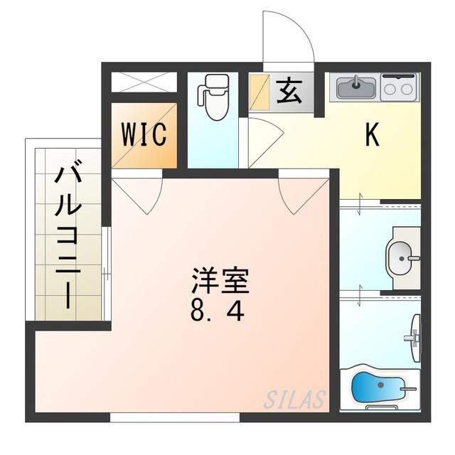 フジパレス遠里小野III番館(1K/1階)の間取り写真